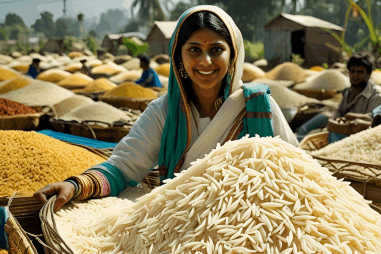The Journey of Basmati Rice: From Farm to Container